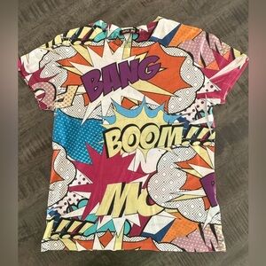 VINTAGE,Graphic Kids Comic Print T-Shirt